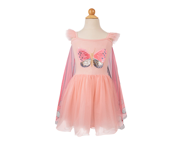 Sequins Secret Butterfly Twirl Dress with Wings, Size 5-6 de GP Disfraces