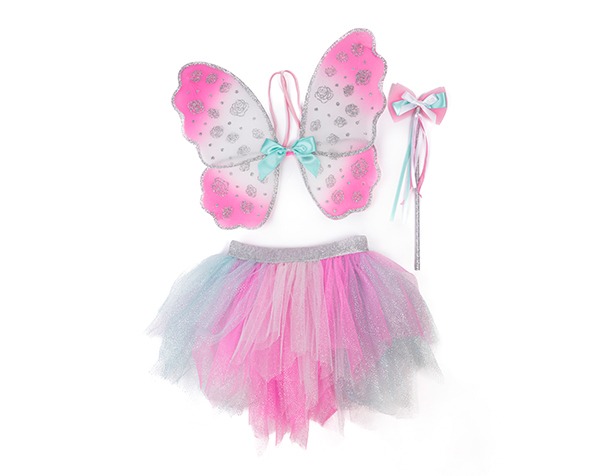 Think Mint Pink Skirt, Wings, & Wand, Size  4-6 de GP Disfraces