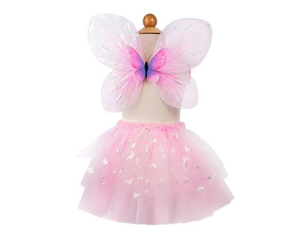 Flutter Butterfly Skirt, Wings, & Wand, pink, Size 4-6 de GP Disfraces