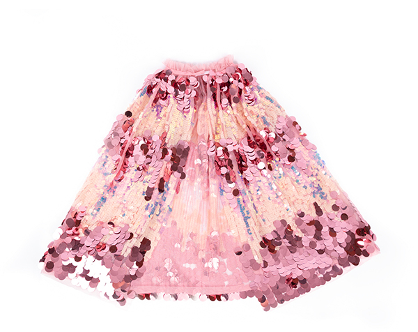 The 5th Avenue Pink Pailette Cape, Size 4-6 de GP Capas y Tutús