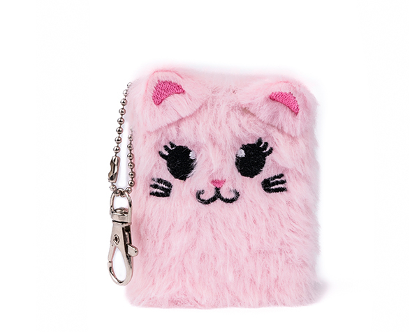 Mini Furry Friends Keychain Journal, Bunny, Cat, Unicorn, 3 styles Assorted de GP Complementos Disfraces