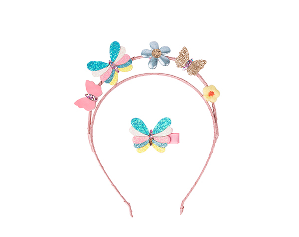 Butterflies for Days Headband & Clip, 2 pcs de GP Classic Jowelry