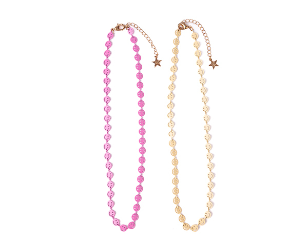 Boutique Chic Pink Lemonade Necklace, 2 styles Assorted de GP Boutique Jowelry
