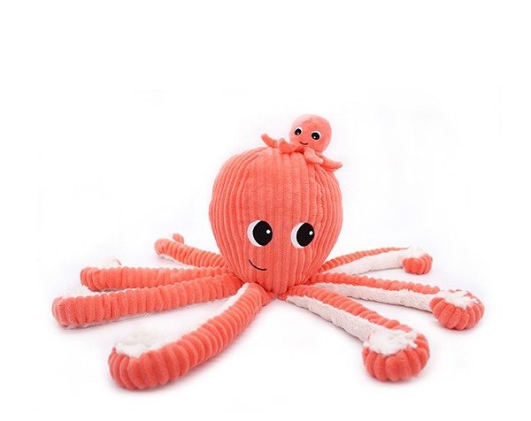Filou The Octopuss Mum & Baby Coral de Les Pitipotos