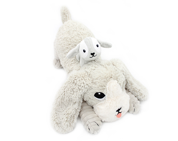Toutou Dog Mom & Baby Light Grey de Les Pitipotos