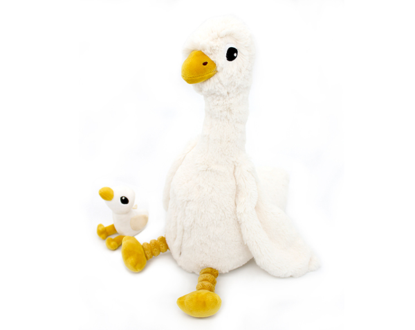 Jebongou Goose Mom & Baby White de Les Pitipotos