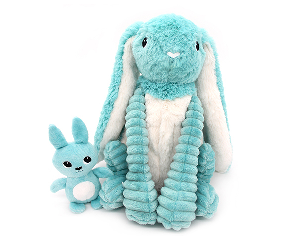 Toudou Bunny Mom & Baby Aqua Blue de Les Pitipotos