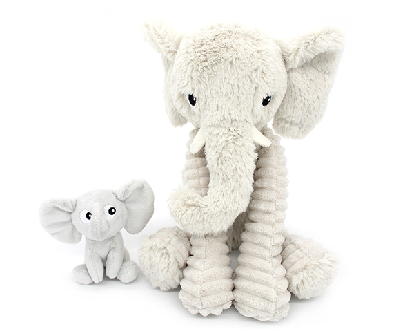 Dimoitou The Elephant Mum & Baby Light Grey de Les Pitipotos