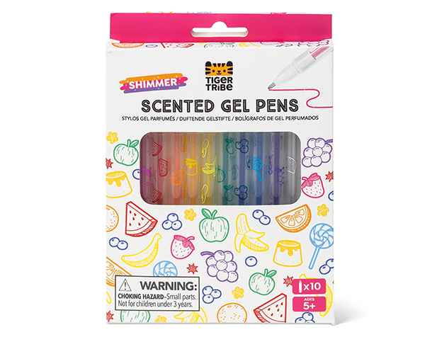 Shimmer Scented Gel Pens (Set de 12 pc) de Tigertribe Papeleria