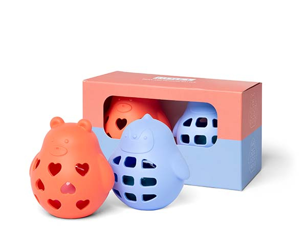 Bear and Penguin Roly Poly de Little L Silicone Toys
