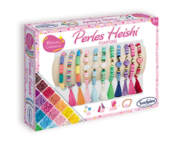 Perles Heishi Pompons de Sentosphere Kits Creativos