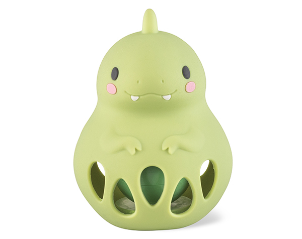 Silicone Rattle Dino de Tigertribe Juguetes