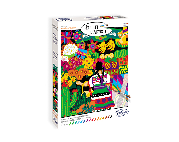 Palette d'Artiste Marché Mexicain  de Sentosphere Express