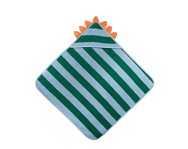 Cotton hooded towel (75 x 75cm) Dino Lagoon de Quut Play Towels