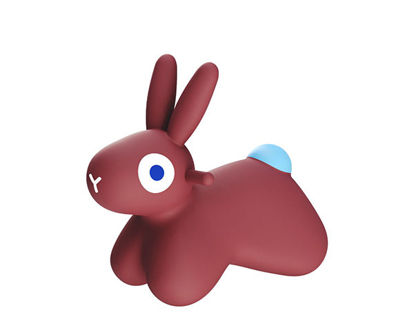 Hoppi Bunny Burgundy de Quut Skippy and Playmat