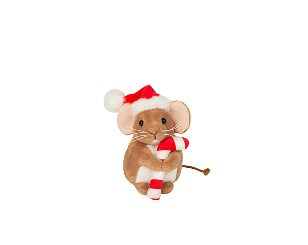 Christmas mouse with candy cane 11 cm de Teddy Hermann Halloween Christmas