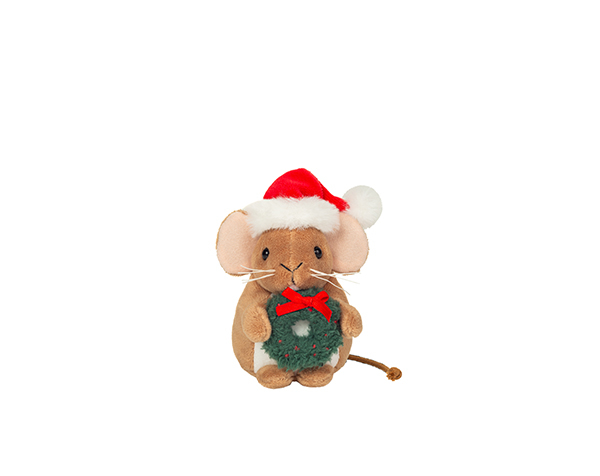 Christmas mouse with wreath 11 cm de Teddy Hermann Halloween Christmas