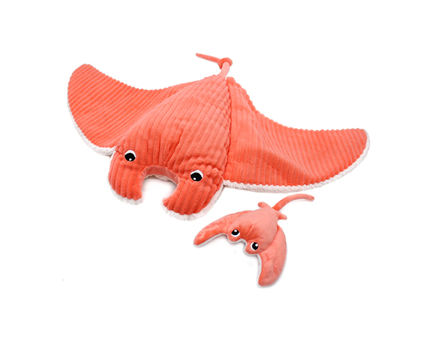 Mentalou The Manta Ray Mom & Baby Coral de Les Pitipotos