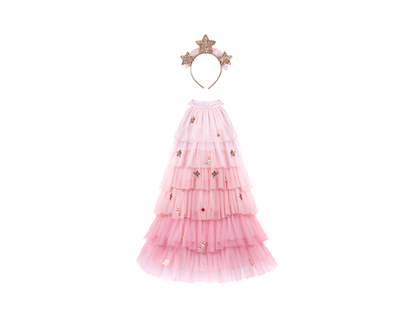 Christmas Tree Dress & Headpiece, Blush Size 3-4 de GP Novedades JULIO-SEPTIEMBRE