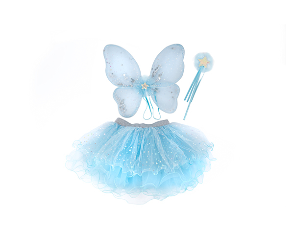 Iridiscent Celestial Fairy Wings, Tutu, & Wand Set Size 4-6 de GP Novedades JULIO-SEPTIEMBRE