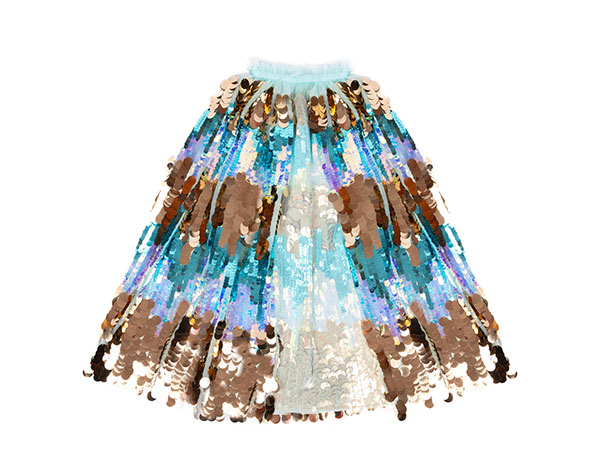 The 5th Avenue Pailette Cape Mermalicious, Size 4-6 de GP Capas y Tutús