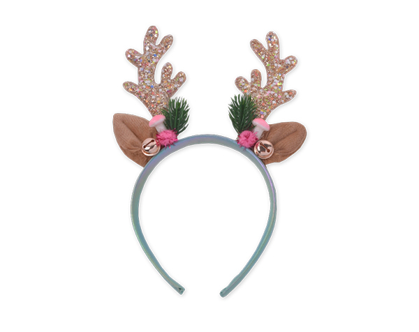 Holiday Rudolph Headband, Pink & Mint de GP Novedades JULIO-SEPTIEMBRE