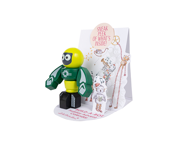 Build-A-Bot Advent Calendar Promo Card FREE w/12pcs purchase of any Advent Calendar de GP Novedades JULIO-SEPTIEMBRE