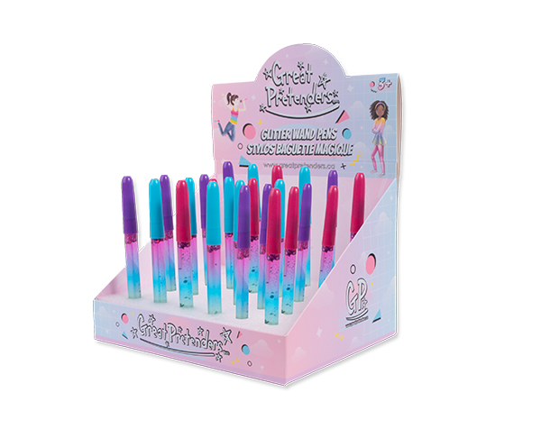 Glitter Wand Pens (24 pcs, 3 colors assorted) de GP Novedades JULIO-SEPTIEMBRE