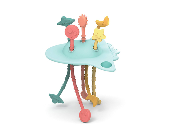 Sensory Rocket Blue de Little L Silicone Toys