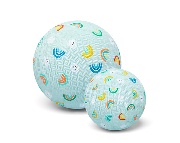 Rubber Ball Rainbow and Clouds 18 cm de Little L Balls