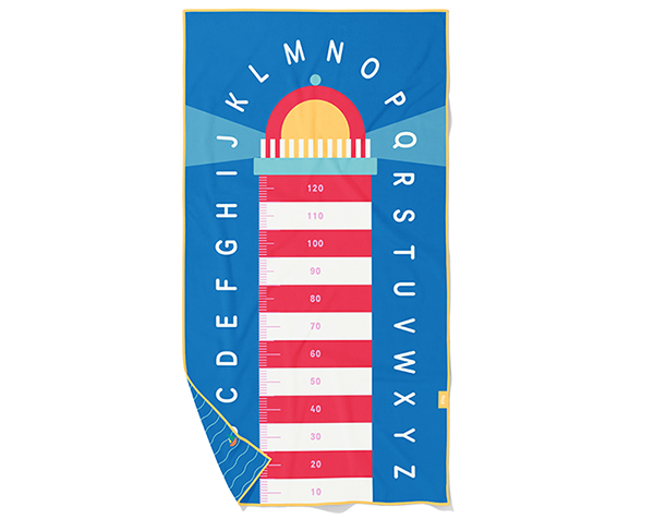 PlayTowel L Lighthouse Blue 180 x 100cm de Quut Play Towels