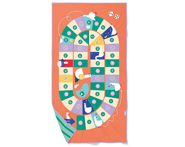 PlayTowel L Game of the goose 180 x 100cm de Quut Play Towels