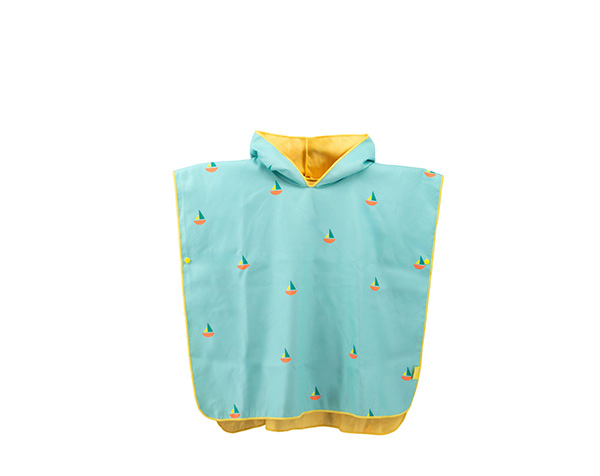 Poncho Microfibre Banana Blue 60 x 60 cm de Quut Play Towels