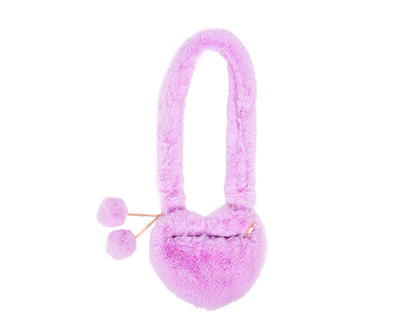 Lilac Love Furry Purse de GP Bolsos