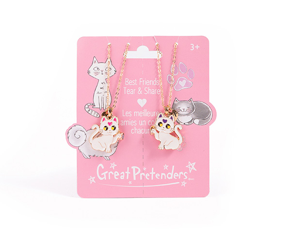 Smitten Kitten Tear and Share Necklace Set (2 pcs) de GP Classic Jowelry