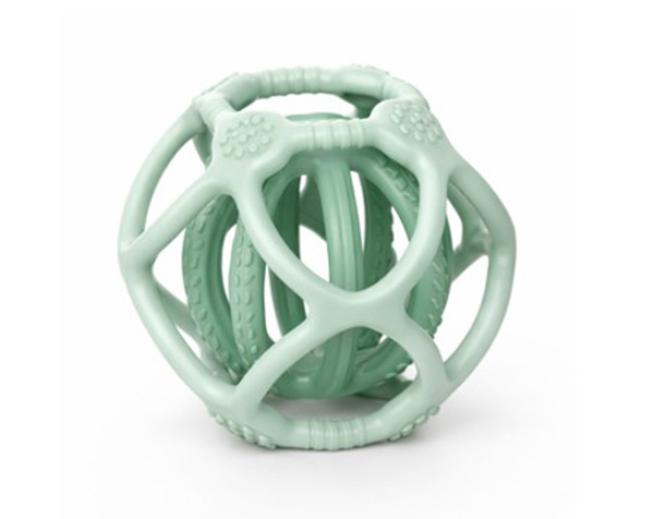 Set of 2 sensory balls green de Little L Silicone Toys