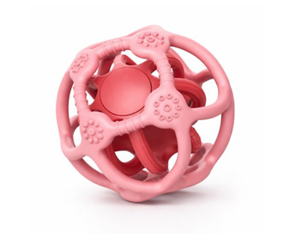 Set of 2 sensory balls red de Little L Silicone Toys