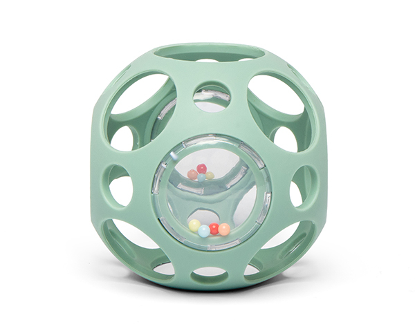 Rattling Sensory Ball Green de Little L Silicone Toys
