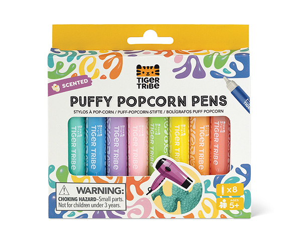 Scented Puffy Popcorn Pens  de Tigertribe Papeleria