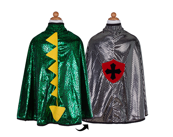 Reversible Dragon and Knight Cape, SIZE US 7-8 de GP Capas y Tutús