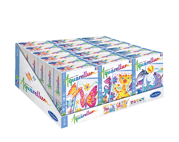 AQUARELLUM DISPLAY Mini Aquarellum 18 assort de Sentosphere Express