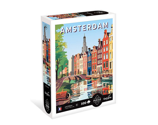 Puzzle 500 pièces - Amsterdam de Calypto