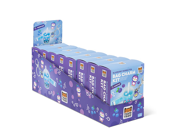 Bag Charm Kit - Blueberry Bubble Tea (set de 8) de Tigertribe Manualidades