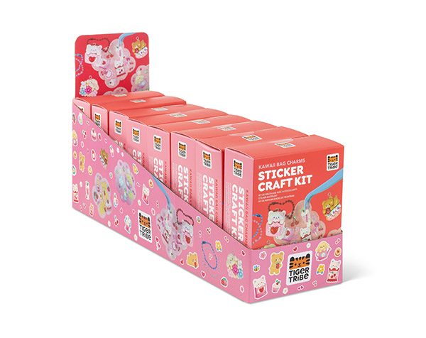 Bag Charms  Sticker Kraft Kit - Kawai (set 8 units) de Tigertribe Manualidades