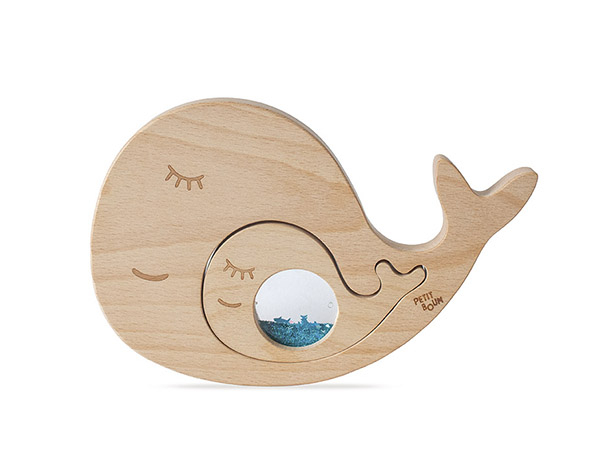 Puzzle Whale and Baby de Petit Boum 