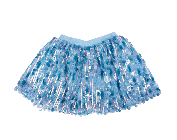 Superstar Sequins Skirt, Blue, SIZE US 4-6 de GP NOVEDADES 