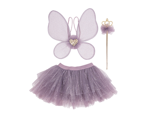 Royal Fairy Princess Skirt with Wings & Wand, Purple, SIZE US 4-6 de GP NOVEDADES 