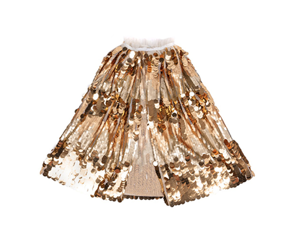 The 5th Avenue Pailette Cape, Gold, SIZE US 4-6 de GP NOVEDADES 