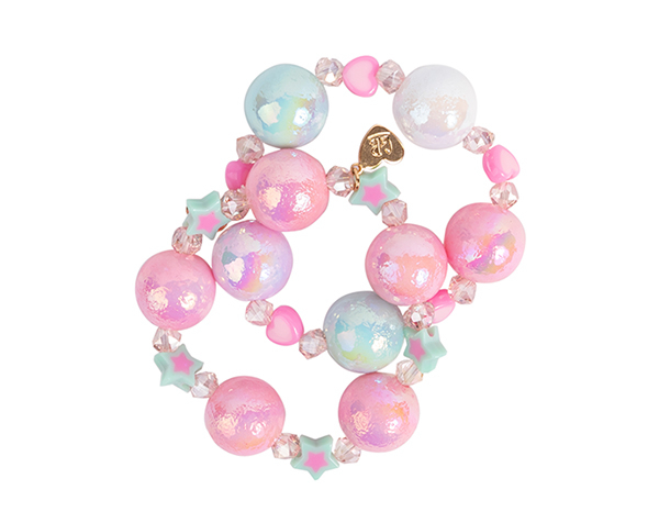 Stars and Hearts Bobble Bracelet Set (2 pcs) de GP NOVEDADES 