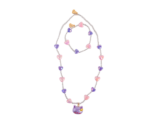 Lovely Kitty Necklace & Bracelet Set (2 pcs) de GP NOVEDADES 